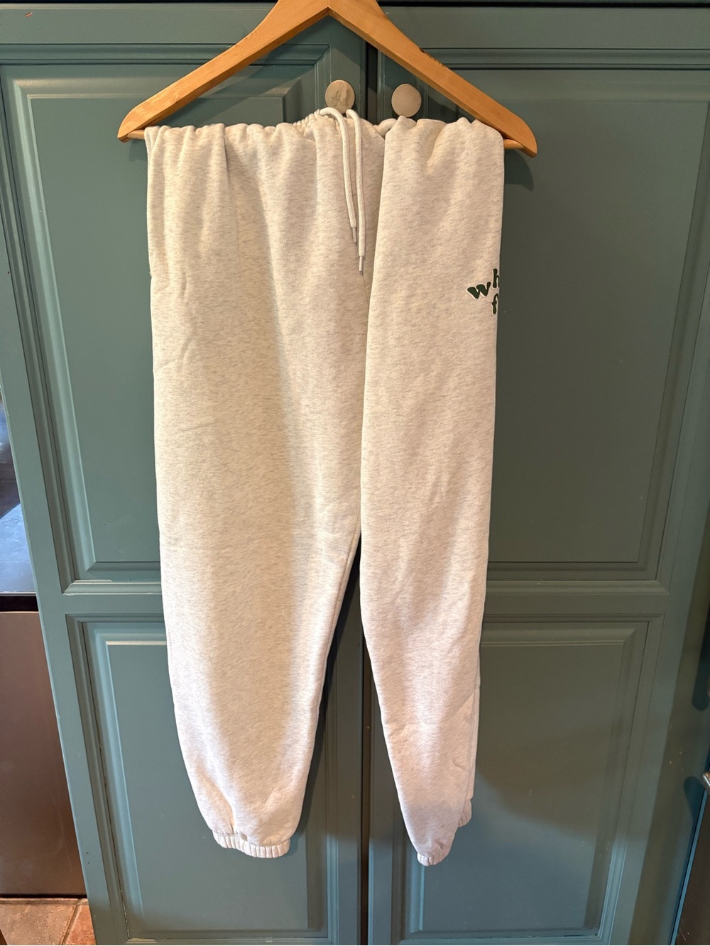 White Fox Boutique Light Gray Drawstring Jogger Sweatpants